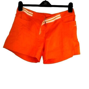 Nike Women's Orange Cargo Shorts w/ Belt Small Cotton Pockets